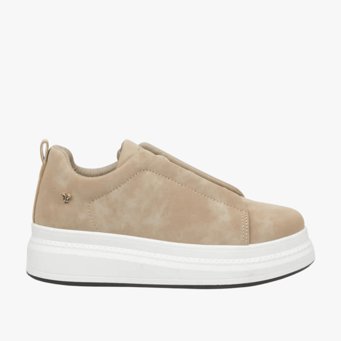 Butterfly Womens Senhora 22 Faux Nubuck Sneaker Taupe | Butterfly