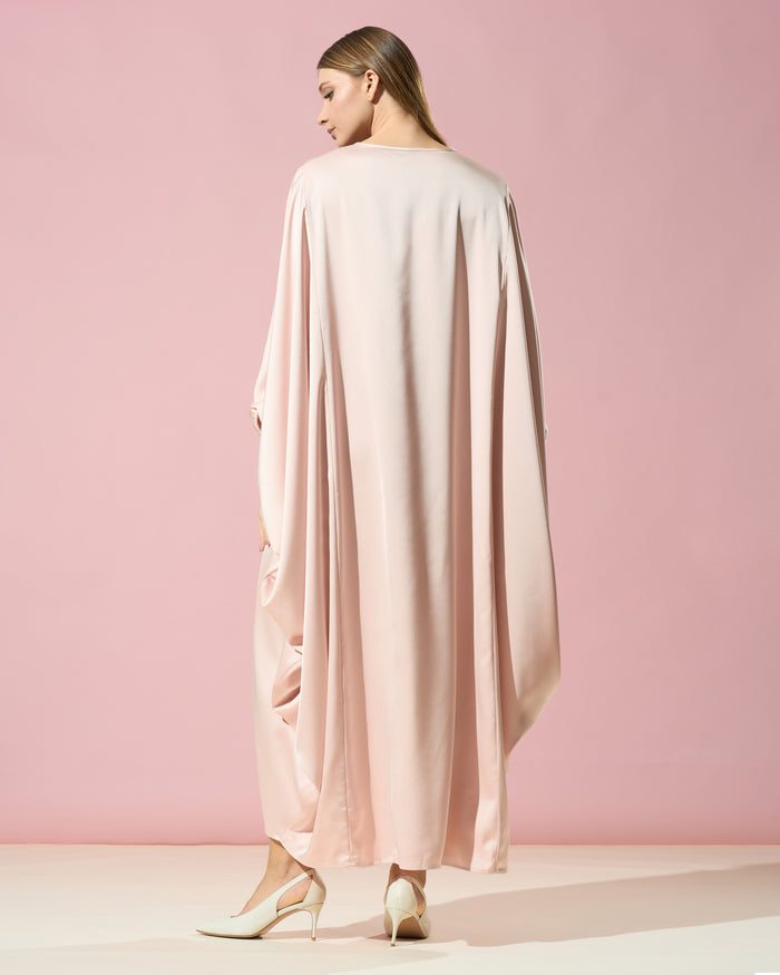 Button-Front Kaftan Dress