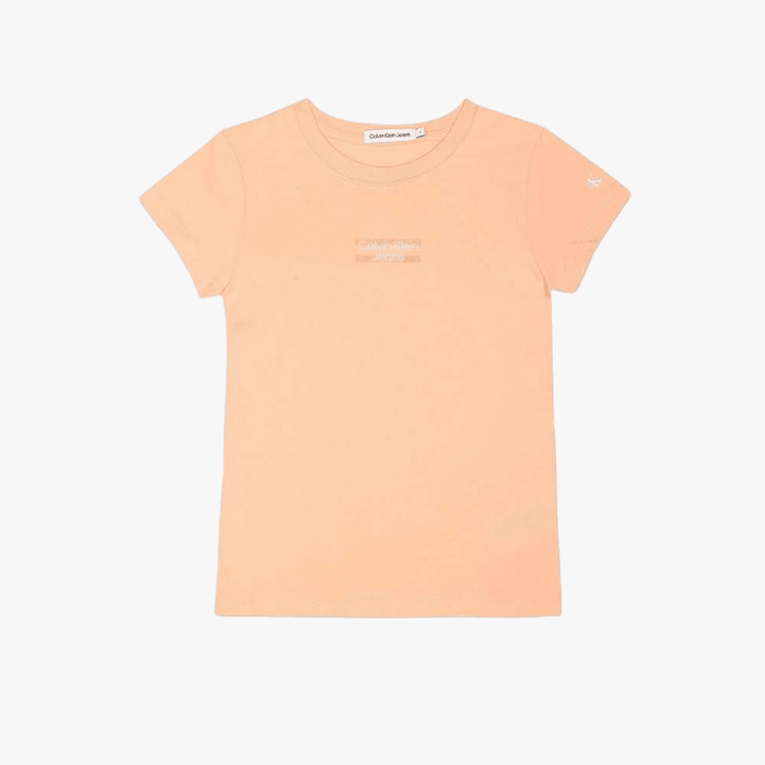 Calvin Klein Girls Hero Logo Tee Orange | Calvin Klein