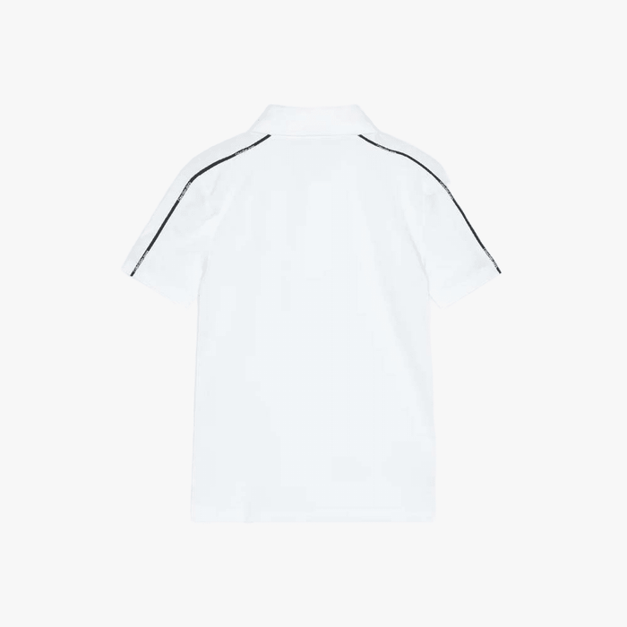 Calvin Klein Kids Logo Piping Golfer White | Calvin Klein