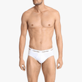 Calvin Klein Mens 3 Pack Hipster Brief White Calvin Klein