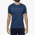 Calvin Klein Mens Ck Mixed Institutional Short Sleeve Tee Blue Calvin Klein