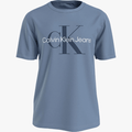 Calvin Klein Mens Monogram Short Sleeve Tee Blue Calvin Klein