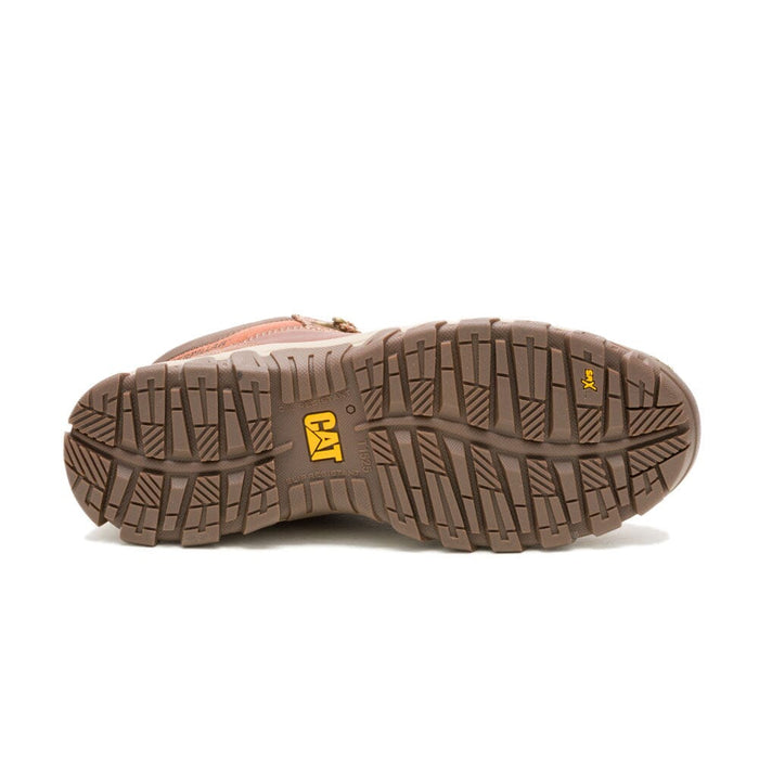 Caterpillar Mens Threshold Rebound Trek Mid Boot Leather Brown | Caterpillar