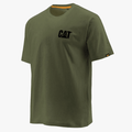 Caterpillar Mens Trademark Short Sleeve Tee Chive | Caterpillar