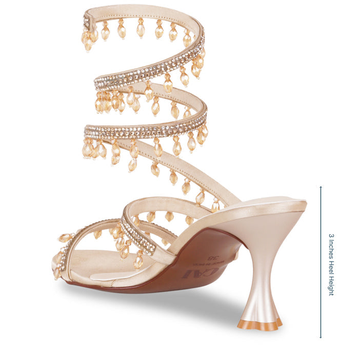 Champagne Crystal Heels