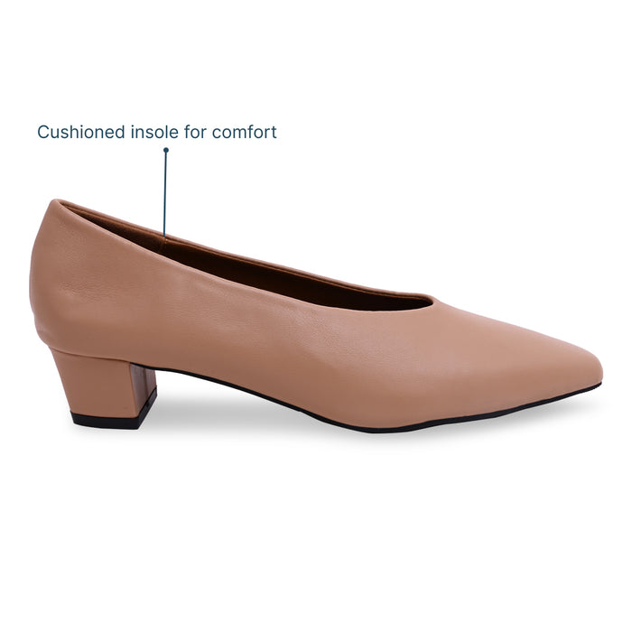 Classic Nude Pump Heels