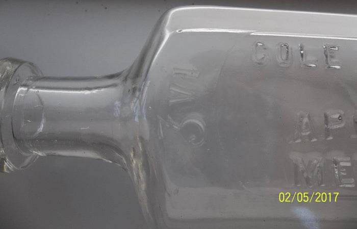 Cole Drug Company Bottle from Memphis, Tenn
