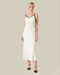 Contrast Tipping Knitted Dress