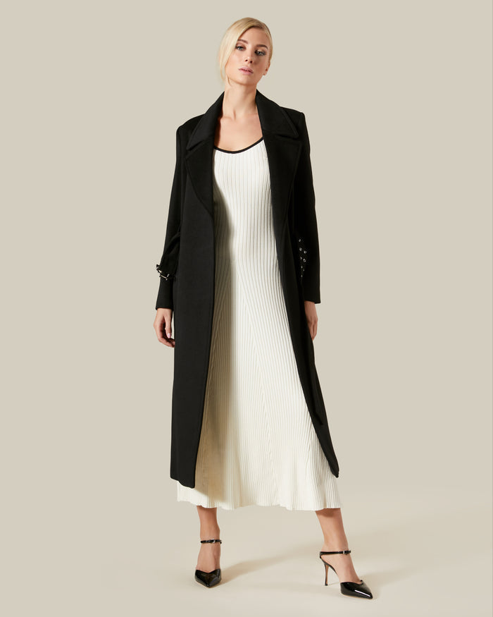 Contrast Tipping Knitted Dress