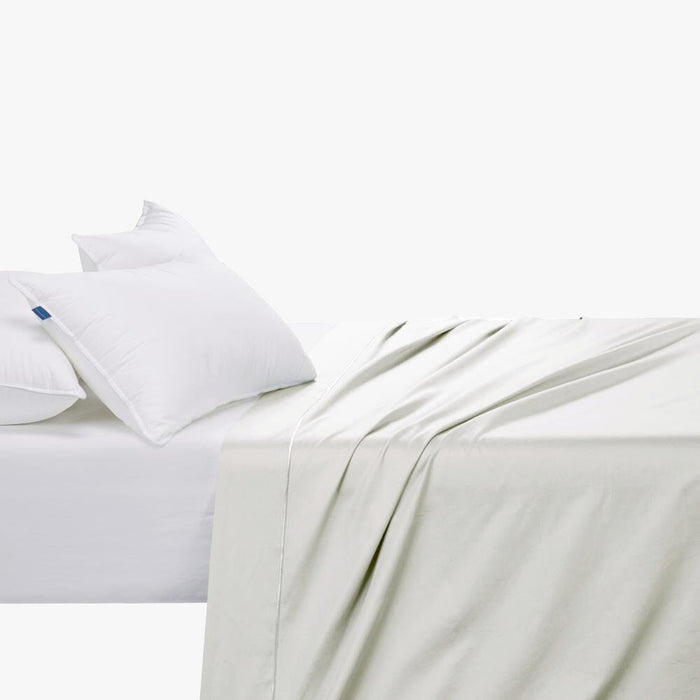 Cotton Co 400 Thread King Flat Sheet 270X270 Cream Cotton Co