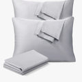 Silver Cotton Co 400-thread Oxford standard 45x70 pillow case, set of 2, soft cotton weave.