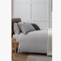 Cotton Co 4Oo Thread Standard 45X70 Pillow Case 2 Pack Silver Cotton Co