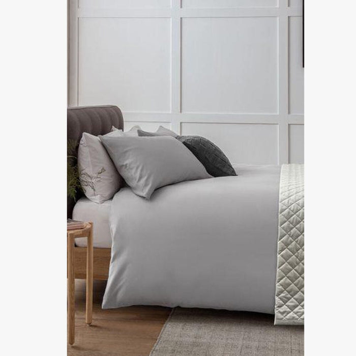Cotton Co 4Oo Thread Standard 45X70 Pillow Case 2 Pack Silver Cotton Co