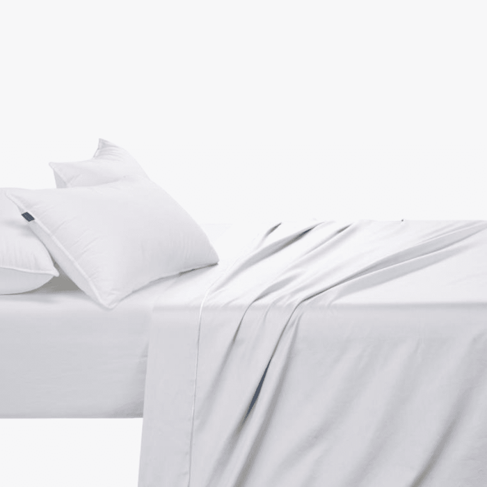 Cotton Co T400 Double Fitted Sheet Extra Depth 137X200 40 White Cotton Co