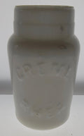 Creme Rhea Milk Glass Jar