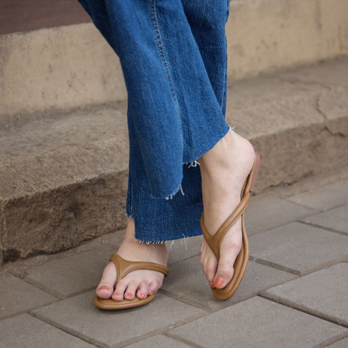 Crest Beige Flats