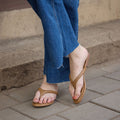 Crest Beige Flats