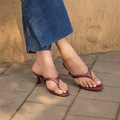 Crest Maroon Heels