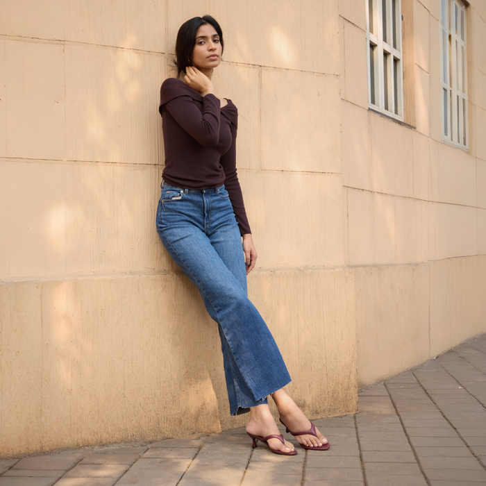 Crest Maroon Heels