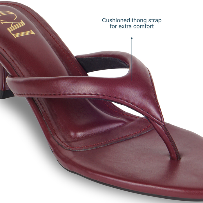 Crest Maroon Heels