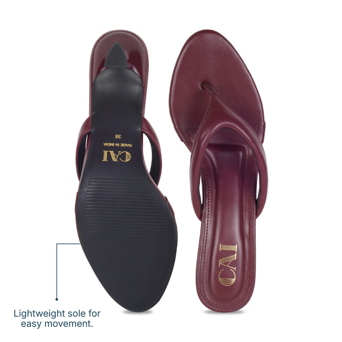 Crest Maroon Heels