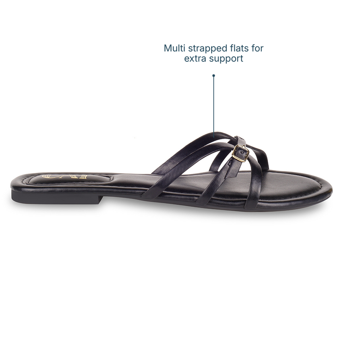 CrossLine Black Flats
