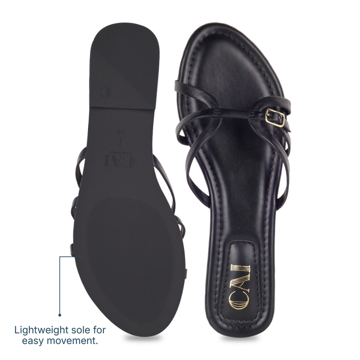 CrossLine Black Flats