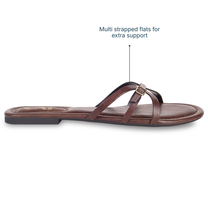 CrossLine Burgundy Flats