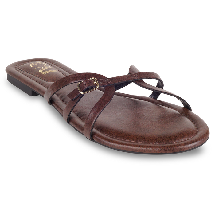 CrossLine Burgundy Flats