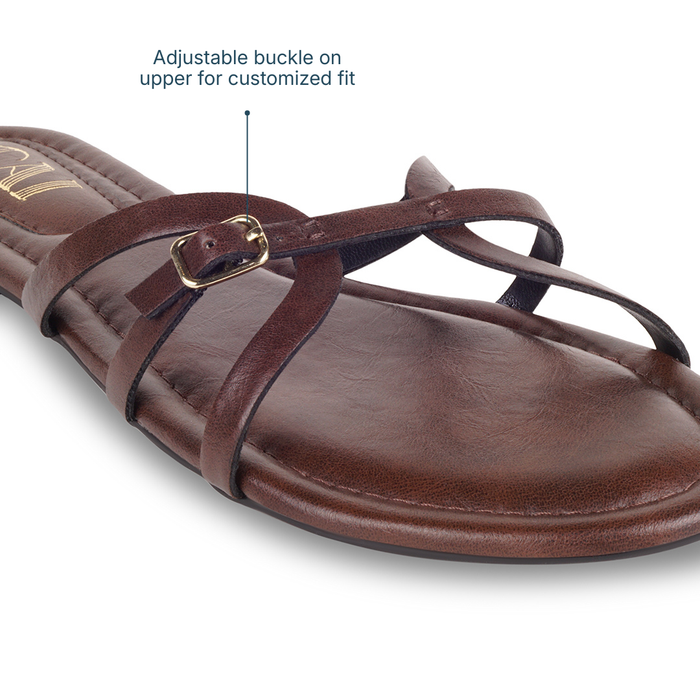 CrossLine Burgundy Flats