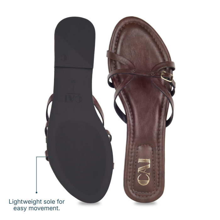 CrossLine Burgundy Flats