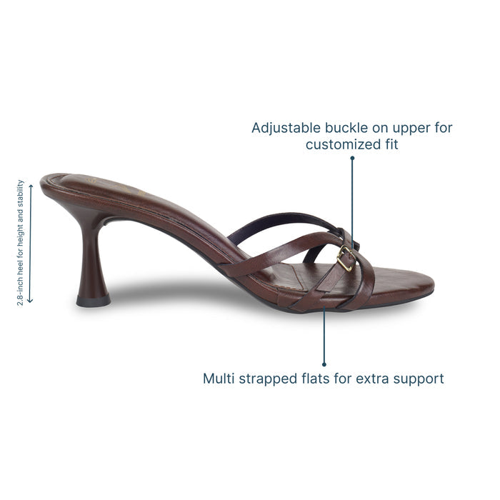 Crossline Burgundy Heels