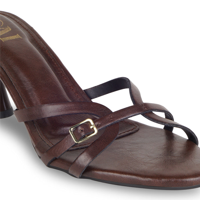 Crossline Burgundy Heels
