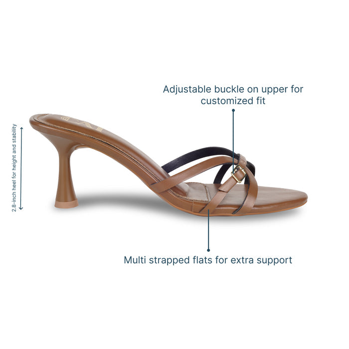 Crossline Tan Heels