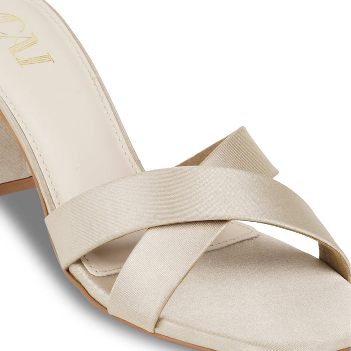 Crossover Gold Heels