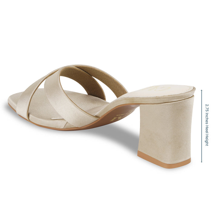 Crossover Gold Heels