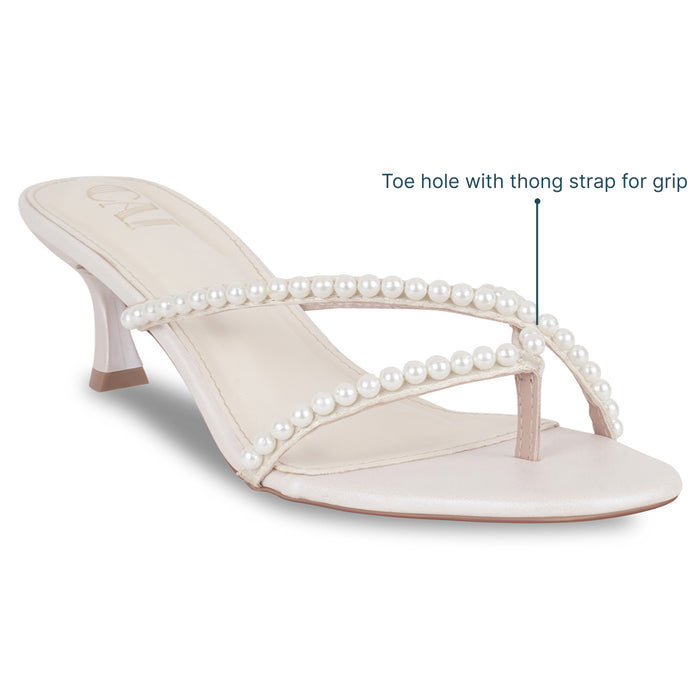 Crossway Pearl Cream Heels