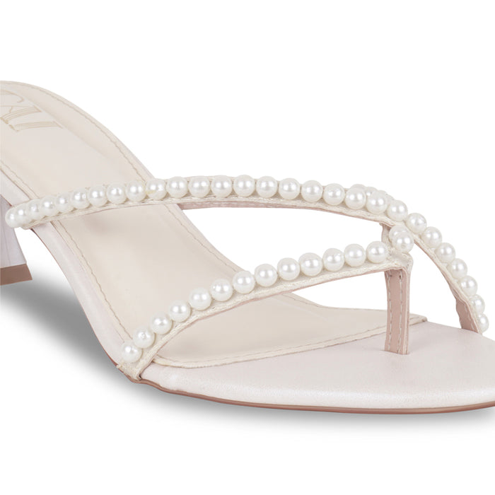 Crossway Pearl Cream Heels
