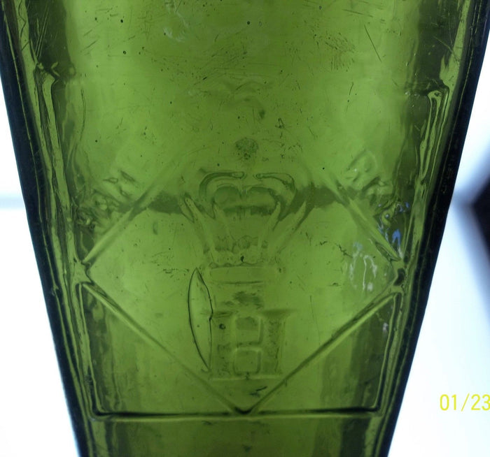 C.W. Herwig Gin Bottle in Olive, from the Netherlands!!