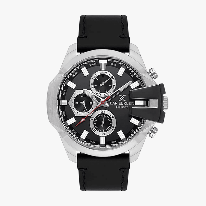 Daniel Klein Gents Black Dial Multifunction Watch | Daniel Klein