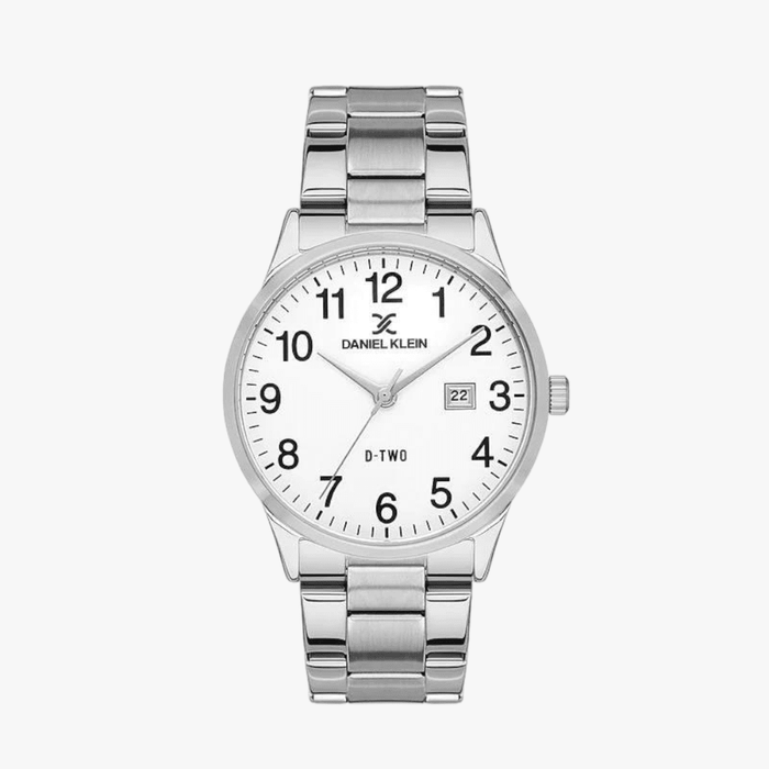 Daniel Klein Gents D-Two White Dial 3 Hands Watch Daniel Klein
