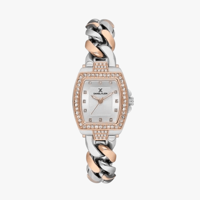 Daniel Klein Womens Two Tone Silver/ Rose Gold Daniel Klein