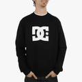 Dc Mens Star Crew Pullover Sweater Black Dc