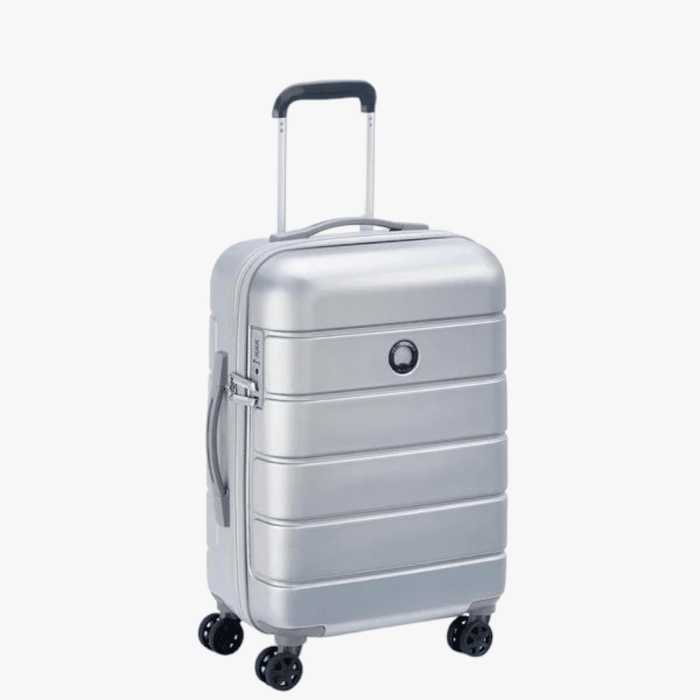 Delsey Lagos 66Cm Slim Cabin Trolley Case Silver Delsey