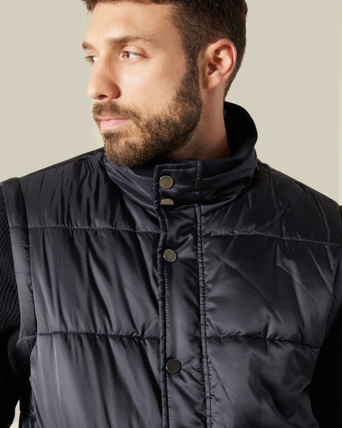 Detachable Sleeves Puffer Jacket