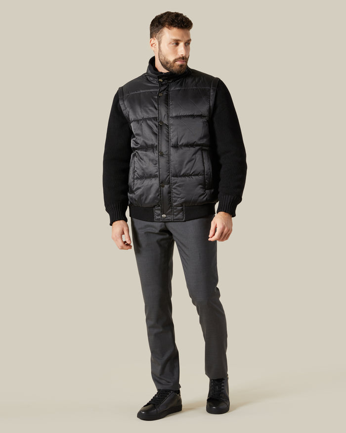 Detachable Sleeves Puffer Jacket