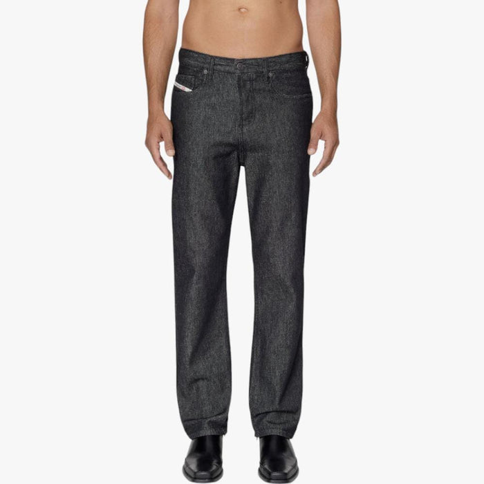 Diesel Mens 2020 D Viker Reg Fit Mid Waist Straight Leg Pantalon Jeans Black Diesel