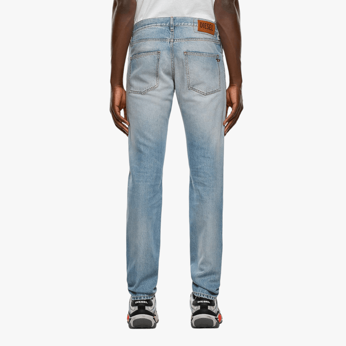 Diesel Mens D Kras Slim Leg Jeans Lt Blue Wash Diesel
