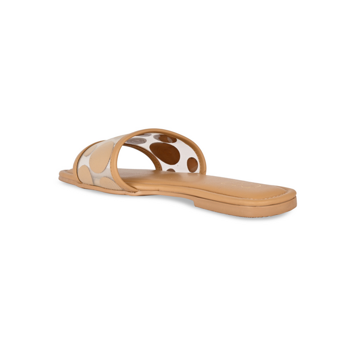 Dotty Beige Flats